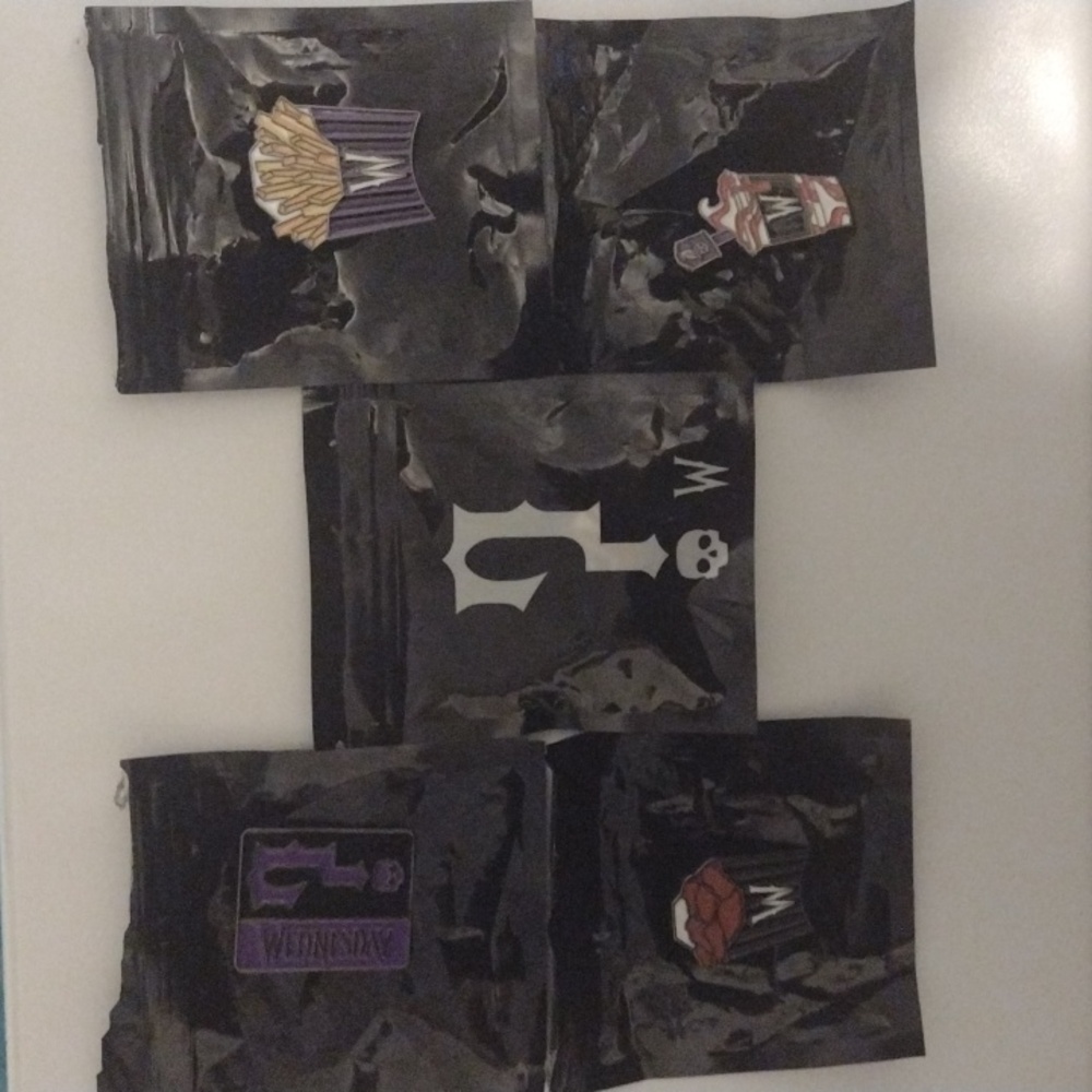 NEW Wendy’s x Wednesdays Adams Limited Edition  Pins (4) + mystery pin.